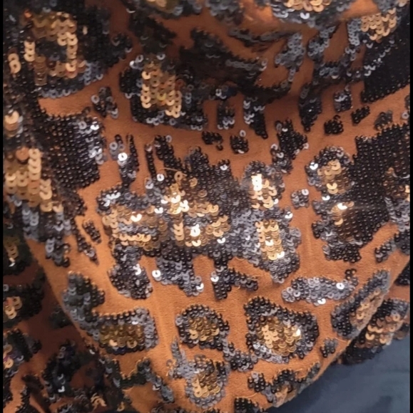 Free People Sequin Crop Tank Top NWT M - Picture 4 of 5